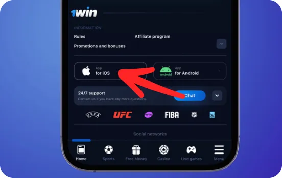 1Win App iOS Icon