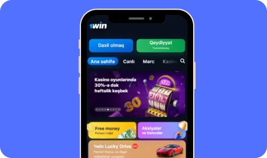 1Win App iOS homepage