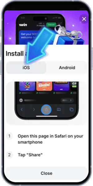 1Win App iOS Icon